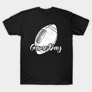 Grunge Football Game Day Vintage Design T-Shirt